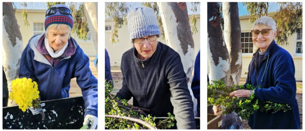 Montagu Community Church Garden Work Party volunteers