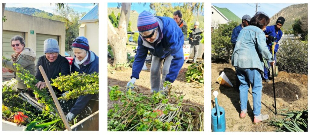 Montagu Community Church Garden Work Party volunteers