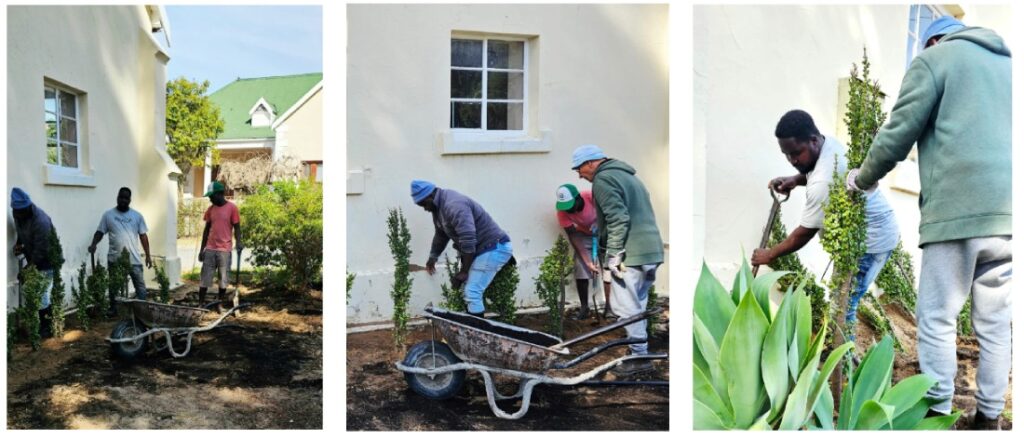 Montagu Community Church garden work party at the ACVV